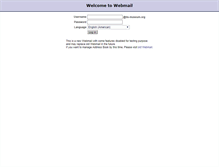 Tablet Screenshot of mail.tis-museum.org